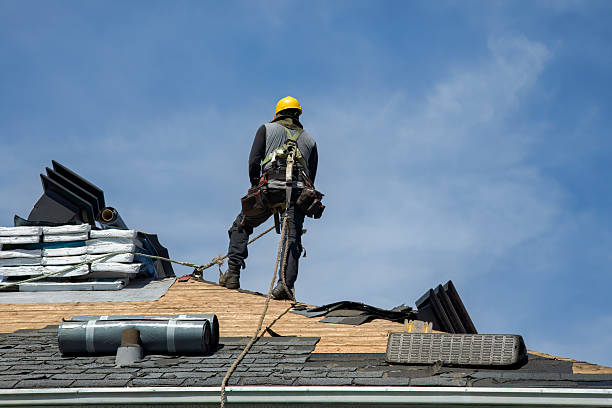 Professional Roof Installation technician working in Big Sur, CA